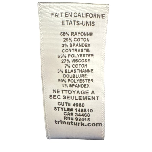 Trina Turk Fully Lined Black Floral Designer Pants Stretchy sz 2 Ankle Crop EUC - Picture 7 of 17